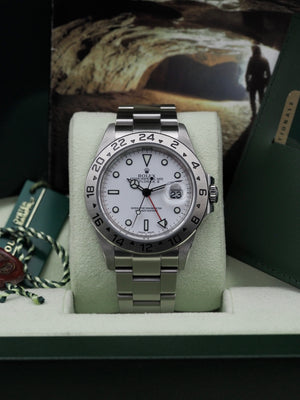 Rolex-Explorer-2-II-Polar-Dial-3186-78790a-2011-random-scrambled-serial-rare-full-set-