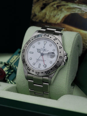 Rolex-Explorer-2-II-Polar-Dial-3186-78790a-2011-random-scrambled-serial-rare-full-set-