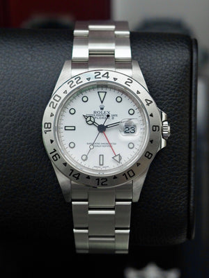 Rolex-Explorer-2-II-Polar-Dial-3186-78790a-2011-random-scrambled-serial-rare-full-set-