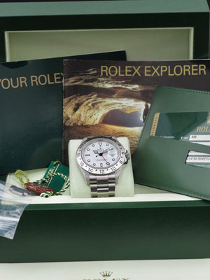 Rolex-Explorer-2-II-Polar-Dial-3186-78790a-2011-random-scrambled-serial-rare-full-set-