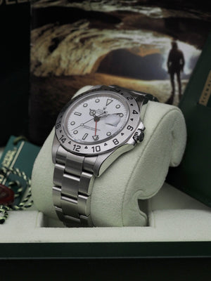 Rolex-Explorer-2-II-Polar-Dial-3186-78790a-2011-random-scrambled-serial-rare-full-set-