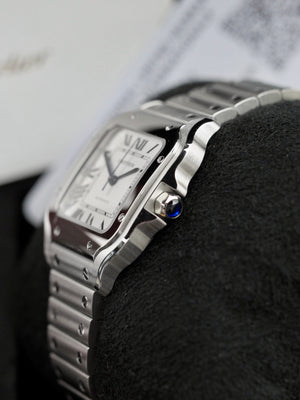 Cartier Santos De Cartier Medium White Dial WSSA0029