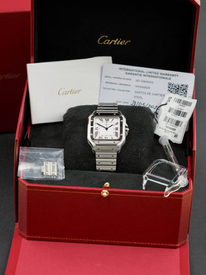 Cartier Santos De Cartier Medium White Dial WSSA0029