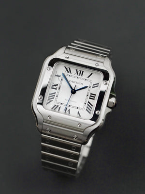 Cartier Santos De Cartier Medium White Dial WSSA0029