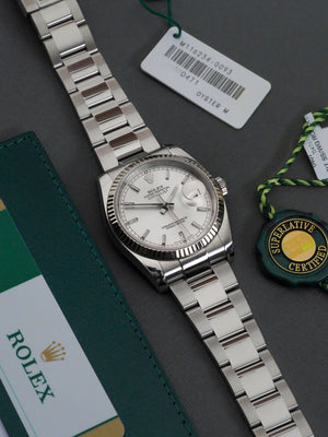 Rolex Datejust 36 116234 silver dial oyster bracelet