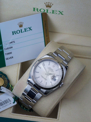 Rolex Datejust 36 116234 silver dial oyster bracelet