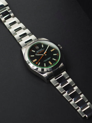 Rolex Milgauss 116400GV Green Glass