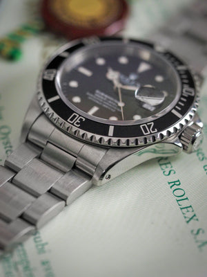 Rolex Submariner 16610 Date Tritium Oyster Bracelet Full Set 1991