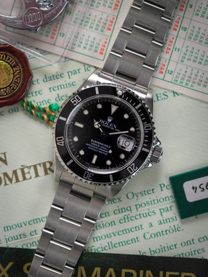 Rolex Submariner 16610 Date Tritium Oyster Bracelet Full Set 1991