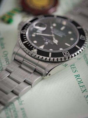 Rolex Submariner 16610 Date Tritium Oyster Bracelet Full Set 1991