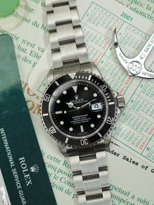 Rolex Submariner 16610 full set 2001