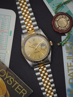 Rolex Datjust 36 16233 jubilee bracelet champagne dial