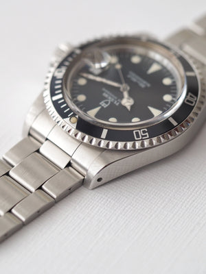 Tudor Submariner Black Dial Mercedes Hand 79090 folded link bracelet